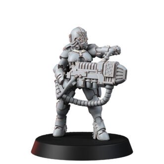 IMPERIAL FEMALE CORPS STORMBABE WITH PLASMA GUN