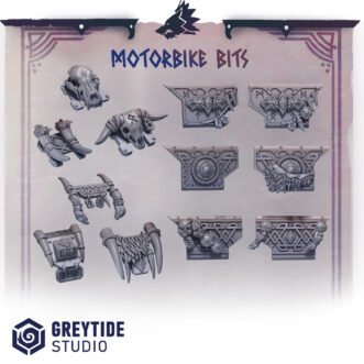 PRIMAL HOUNDS MOTORBIKES DECORATIONS SET (12U)