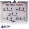PRIMAL HOUNDS TWO HANDED WEAPONS SET (5U)