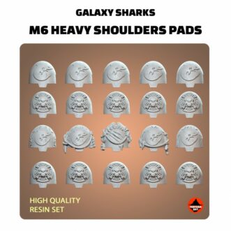 GALAXY SHARKS M6 HEAVY SHOULDERS PADS (10U)
