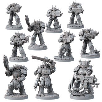 HERETIC KNIGHTS TRAITOR MILITUM SQUAD (10U)