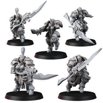 IMPERIAL FEMALE CORPS GOLDEN LADIES WITH SPEARS (5U)