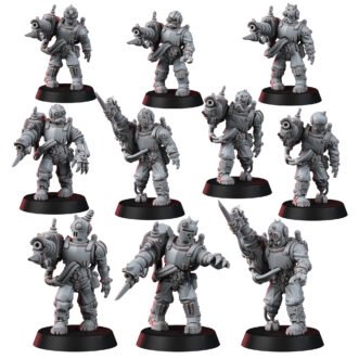 MECHANIC ADEPT TECHNO ZOMBIE WITH THERMO LASER (10U)