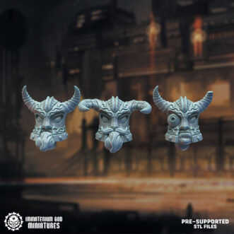 DARK FOUNDRY BLACK STEEL PROTECTORS HEADS (3U)