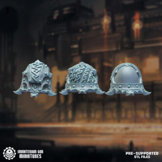 DARK FOUNDRY BLACK STEEL PROTECTORS SHOULDERPADS (3U)