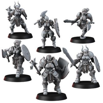 LEGION OF EXCESS  LADY BERSERKER FANTASY MODULAR KIT (6U)