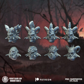 LORDS OF THE CURSED REALM BLOODY HEADS (8U)