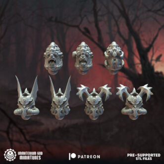 LORDS OF THE CURSED REALM NIGHT SOLDIERS HEADS (7U)