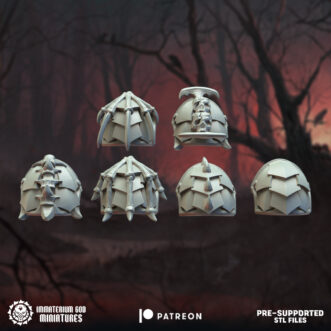 LORDS OF THE CURSED REALM NIGHT SOLDIERS SHOULDERPADS (6U)