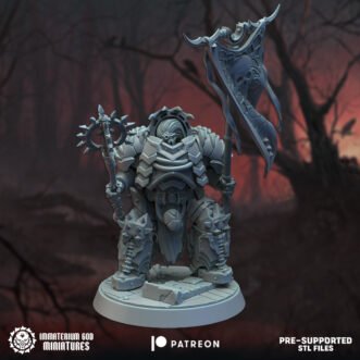 LORDS OF THE CURSED REALM BLACK COURT STANDARD BEARER