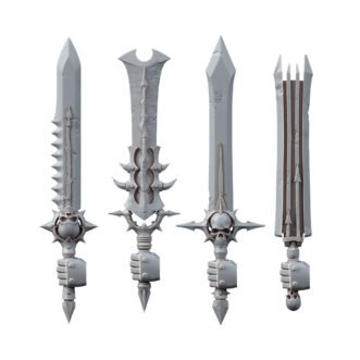 DARK CHAOS POWER SHARP SWORDS SET (4U) (LEFT)