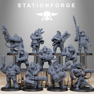 ORKAZ TEAM FIGHTERS WITH GUN (10U)