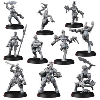 LEGION OF EXCESS SHE-ORC BEAST HUNTERS (10U)