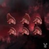 CRIMSON WINGS SHOULDER PADS SET