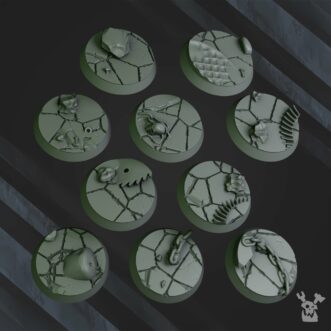 GREEN PORKAZ HORDE DA HORDE BASES SET 32MM