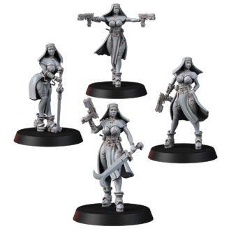 CYBERPUNK NUNS WITH PISTOL