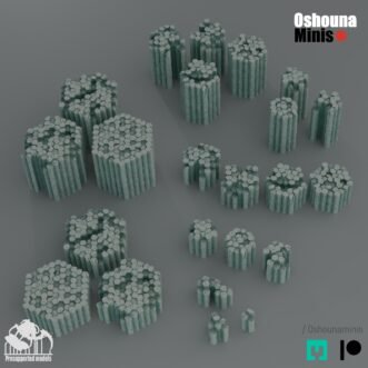 DOOMED EMPIRE TERRAIN HEXAGONAL ROCKS