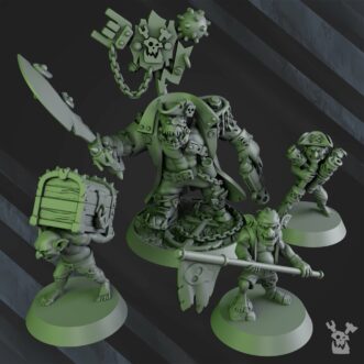 GREEN PORKAZ HORDE KAPN BLAAADY BEARD