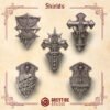 CRIMSON LORDS SHIELDS (No Hand)