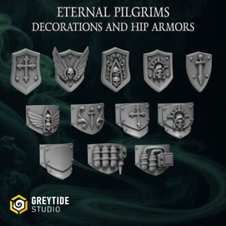 ETERNAL PILGRIMS TERMI BIG SHOULDER SHIELDS AND HIP ARMORS DECORATION