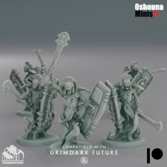 DOOMED EMPIRE SPIRIT GUARDIANS WITH SWORDS AND SHIELDS (5U)