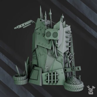 GREEN PORKAZ HORDE MEKAZ HOGYARD TERRAIN TOWER