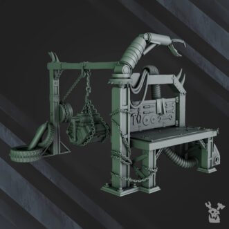 GREEN PORKAZ HORDE MEKAZ HOGYARD TERRAIN WORKBENCH