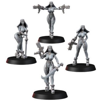 CYBERPUNK NUNS WITH MACHINEGUN (NSFW)