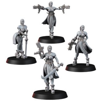 CYBERPUNK NUNS WITH MACHINEGUN