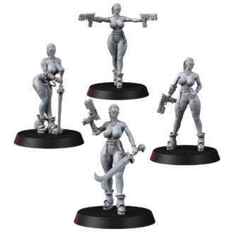 CYBERPUNK NUNS WITH PISTOL (NSFW)