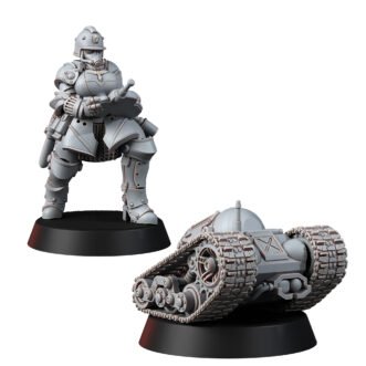 CULT OF DEATH MINI TANK AND OPERATOR ARMORED