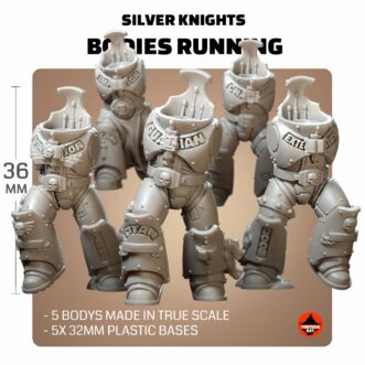 SILVER KNIGHT ARMOUR RUNNING