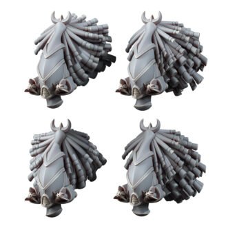 SPACE ELF VENOMOUS VIPERS HEADS WITH HELMET