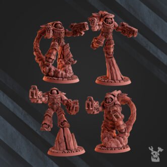 FIRE LIZARDS DRAGON ARMOR JETPACK SQUAD