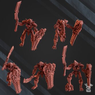 ROBOT LEGION COMMAND SQUAD LYCHGUARDS WITH SWORD AND SHIELD