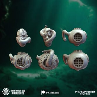 ABYSSAL HUNTERS HEADS (6U)