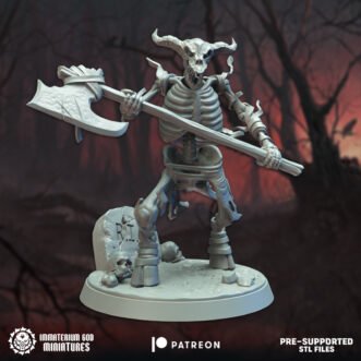 LORDS OF THE CURSED REALM MINOTAUR SKELETON