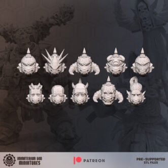 DESERT SCAVENGERS WARRIORS HEADS (10U)