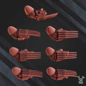 FIRE LIZARDS VOLCANO CLAWS SET (RIGHTS)