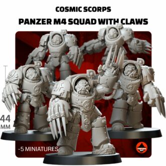 COSMIC SCORPS PANZER M4 SQUAD WITH CLAWS