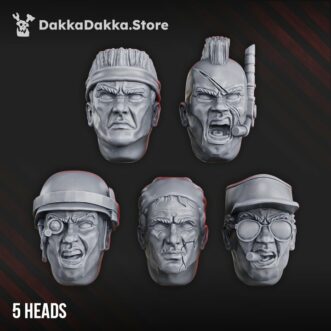 IMPERIAL GUARD JUNGLE FIGHTERS HEADS SET