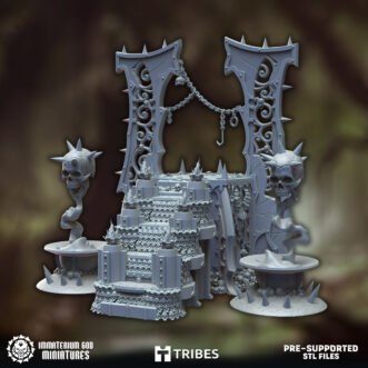 TWISTED FLESH DEVOURERS RED ALTAR SCENERY