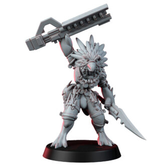 SKYBORN SCAVENGERS LEADER WITH ALIEN RIFLE