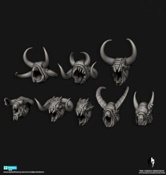 FOLLOWERS OF CHAOS HELL BEASTS LESSER DEMONS HEAD SET