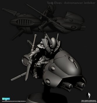 TECH ELVES ASTROMANCER ON JETBIKE