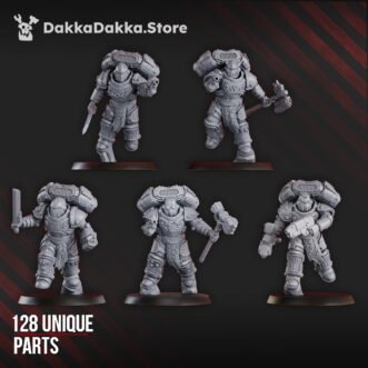 IGNISAURUS CLAN WARRIORS STORM SQUAD WITH JETPACKS DISASSEMBLED