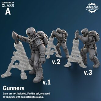 GREYPLATE TROOPS GUNNERS MORTAR