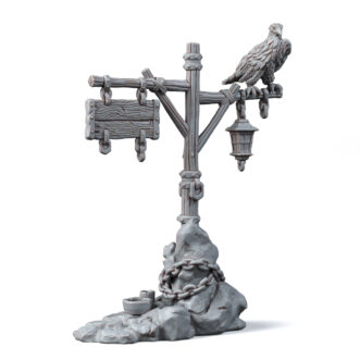 DESERT VILLAGE WOODEN PILLAR