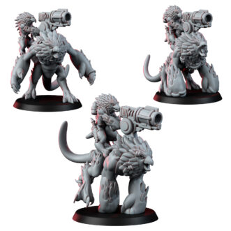 SKYBORN SCAVENGERS BEAST RIDERS WITH HEAVY BOOM CANNON