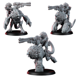SKYBORN SCAVENGERS BEAST RIDERS WITH HEAVY RIFLE